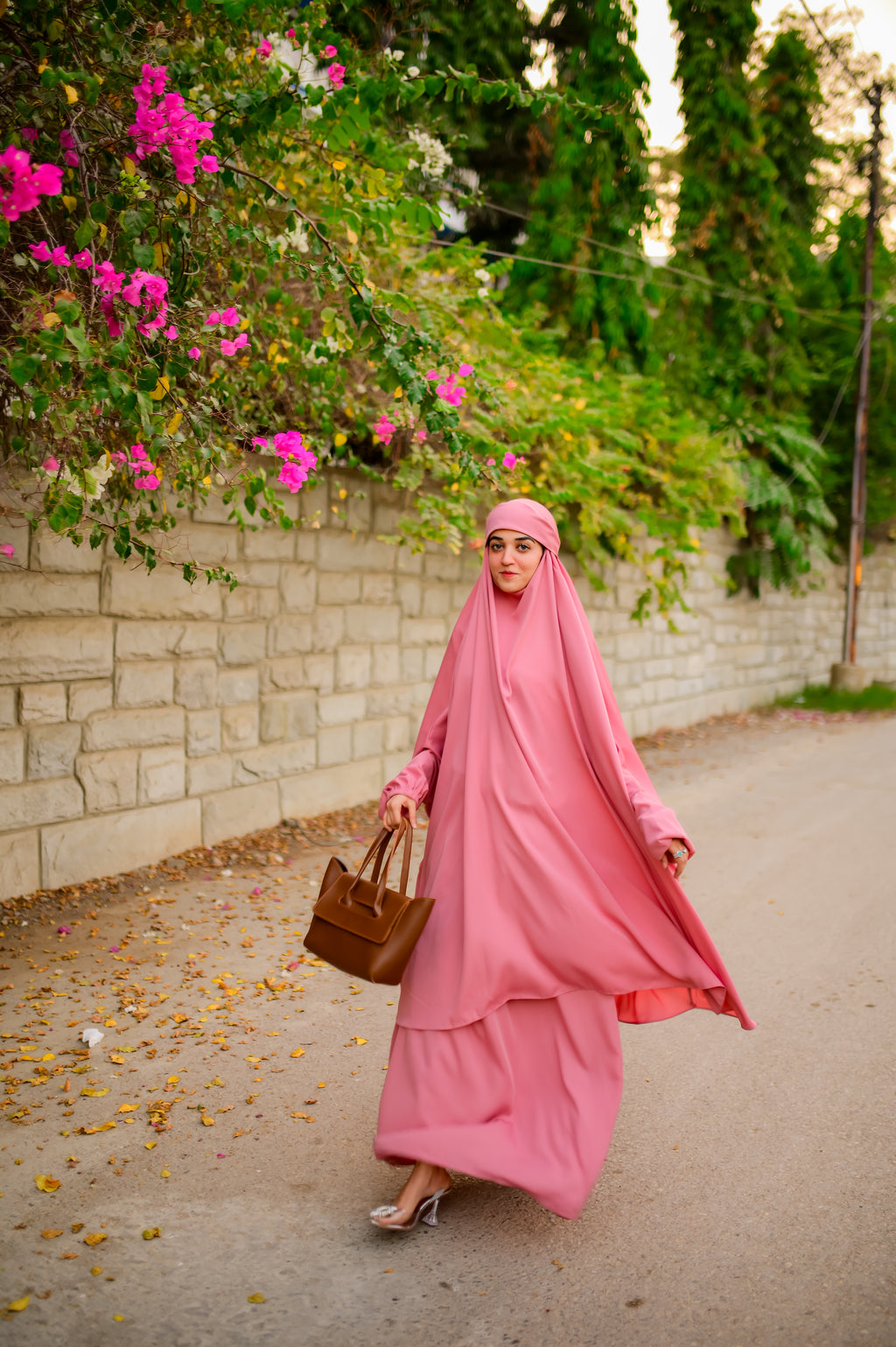 Jilbaab with niqab (pink)