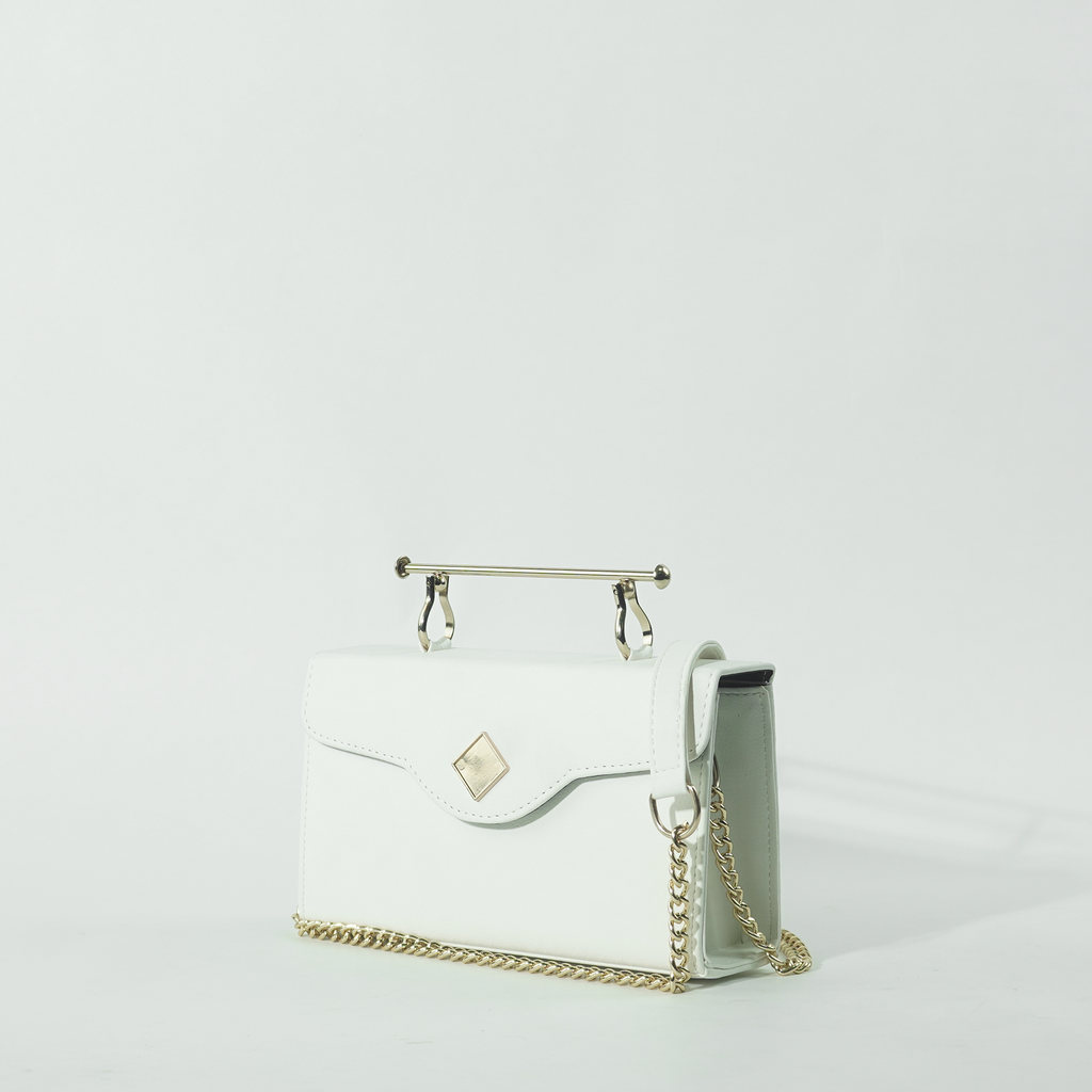 Elegant Box bag White