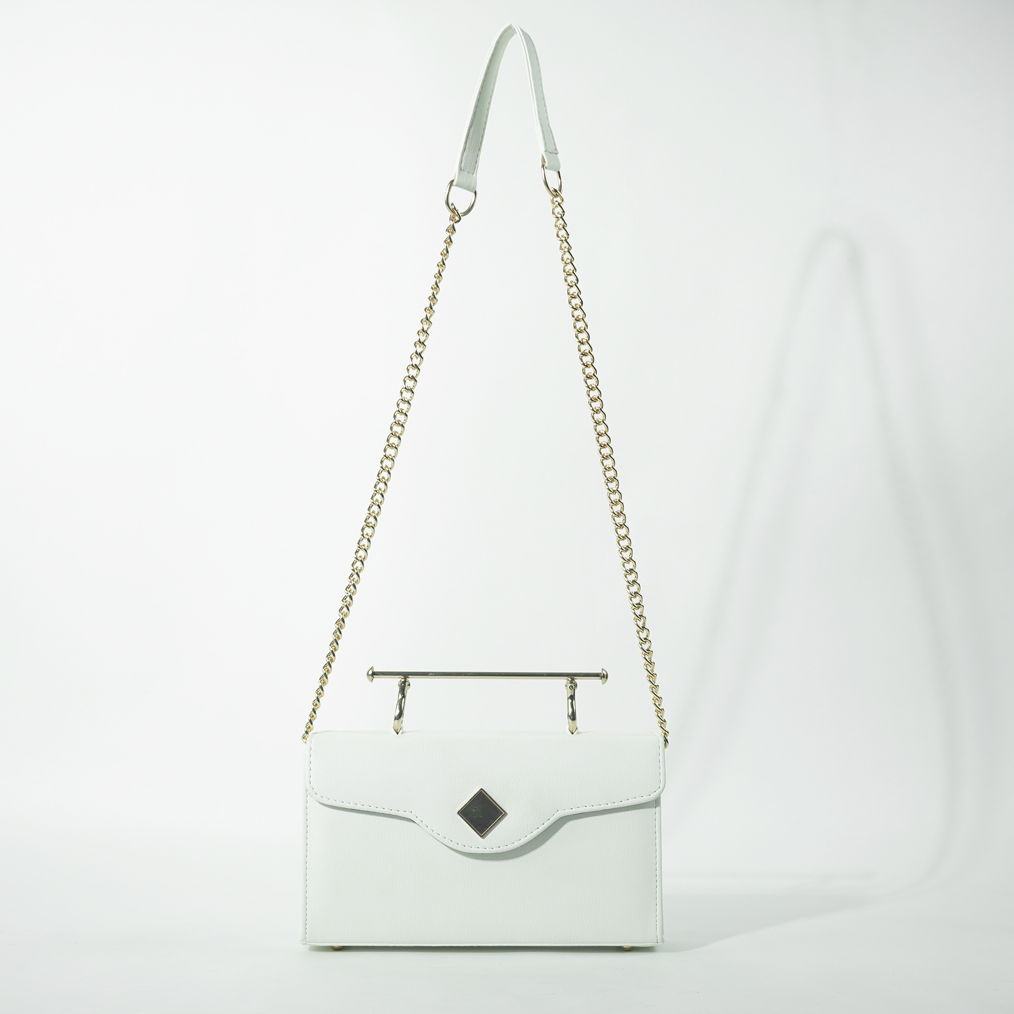 Elegant Box bag White