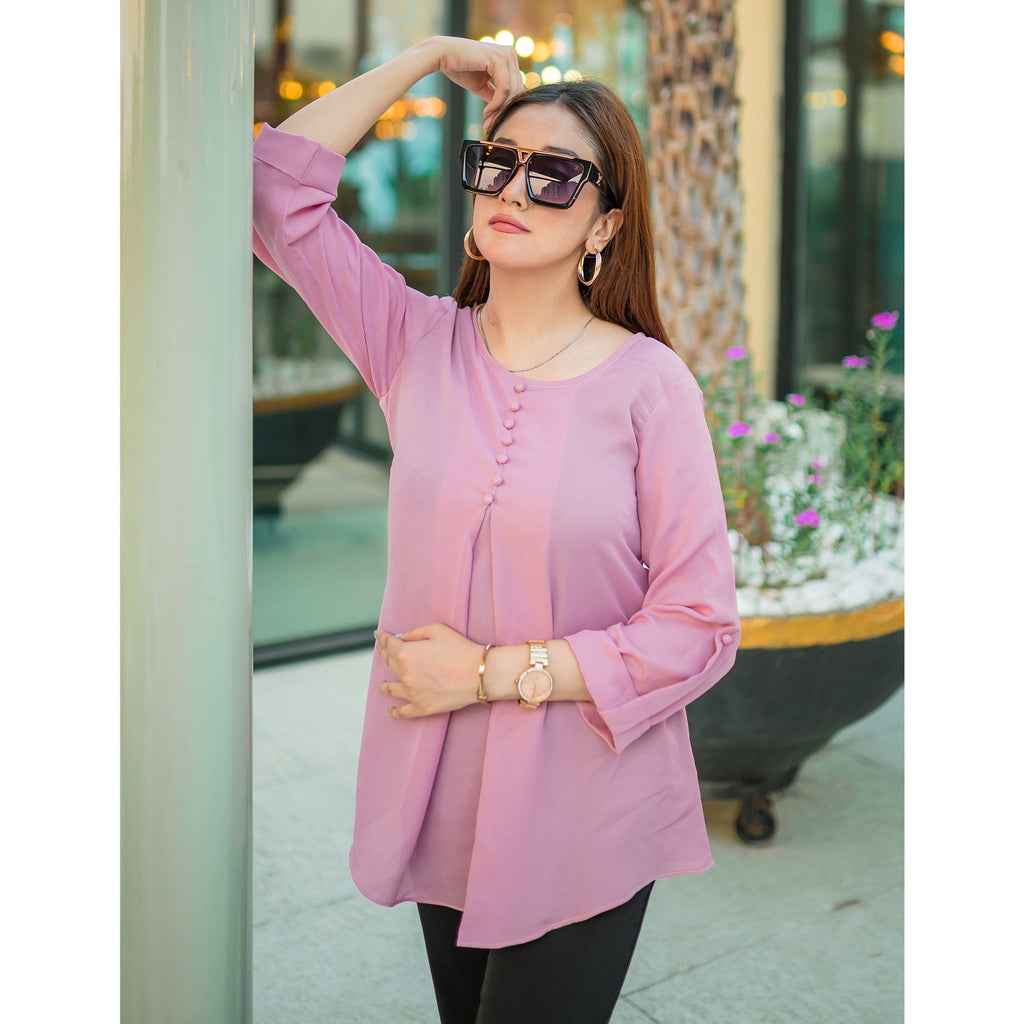 Button down top shirt (pink)