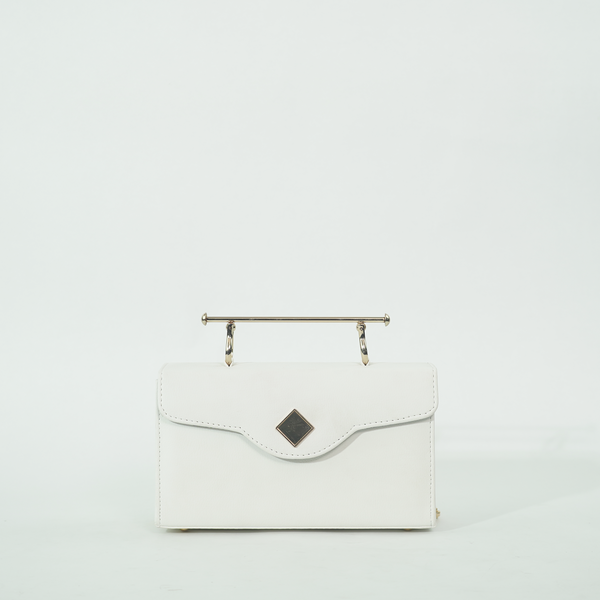 Elegant Box bag White