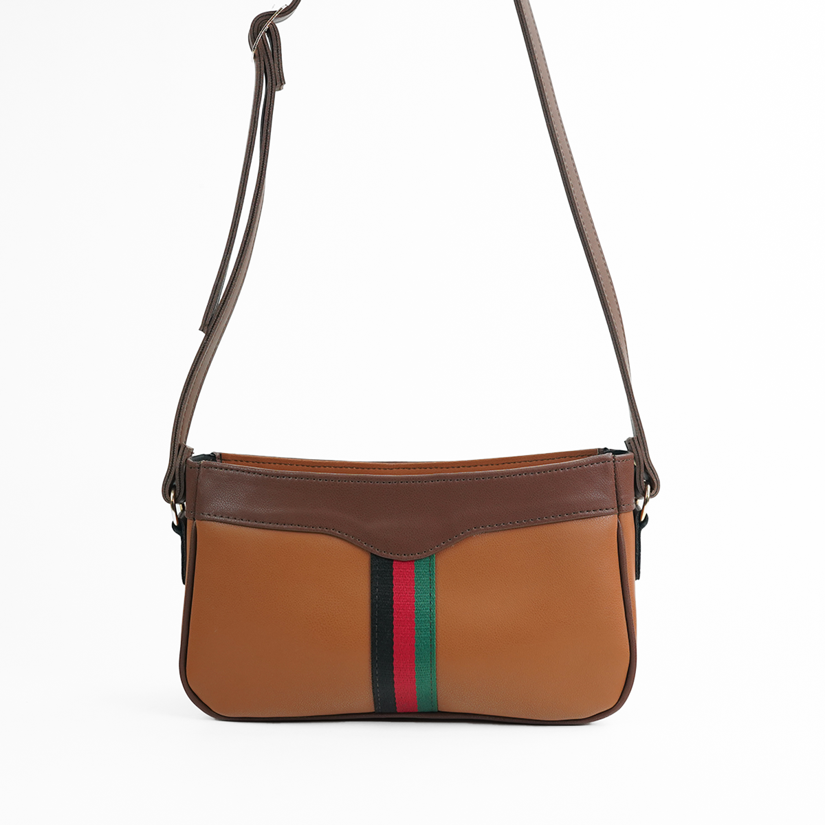 Riviera Stripe Bag Brown