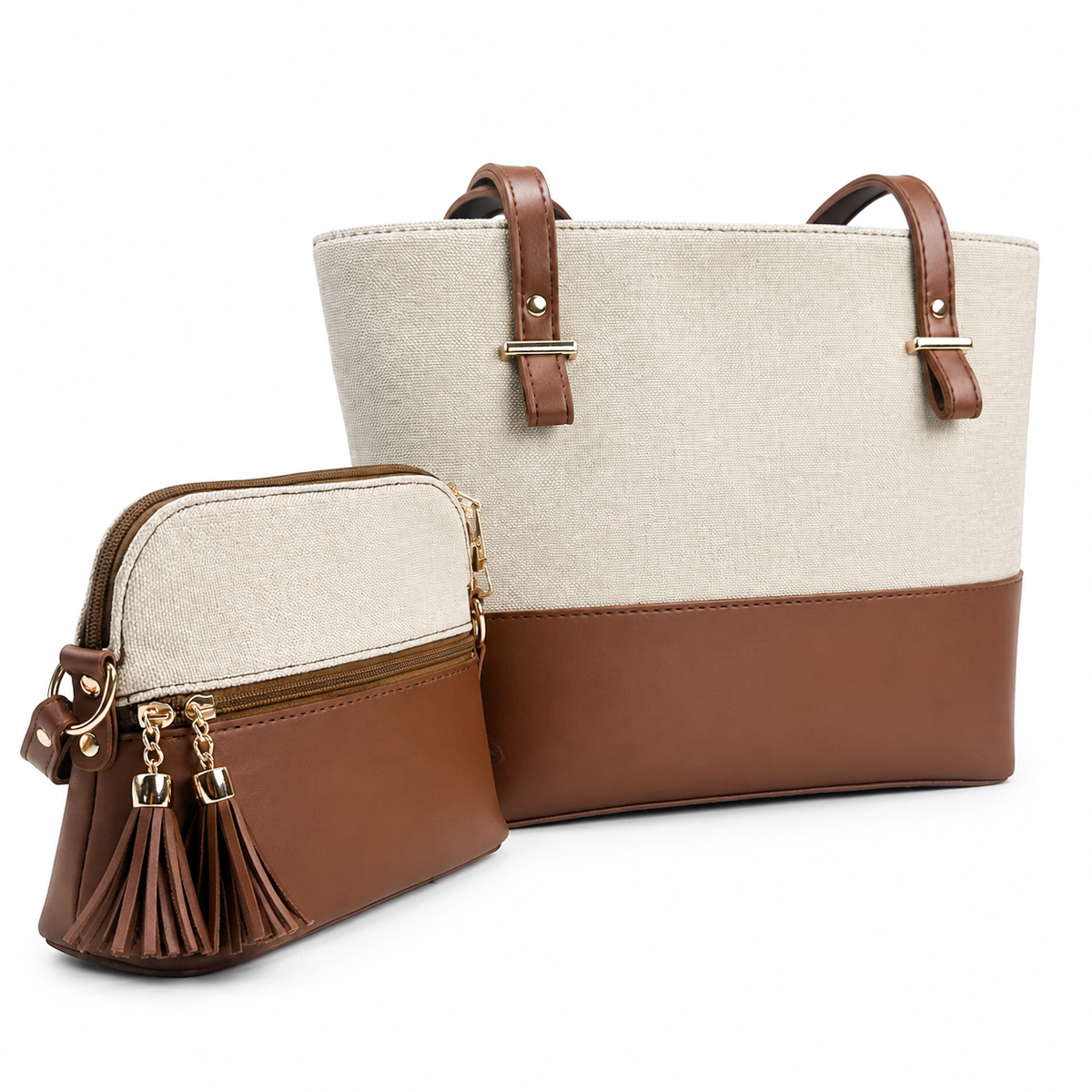 Canvas Classic Combo Tote set of 2