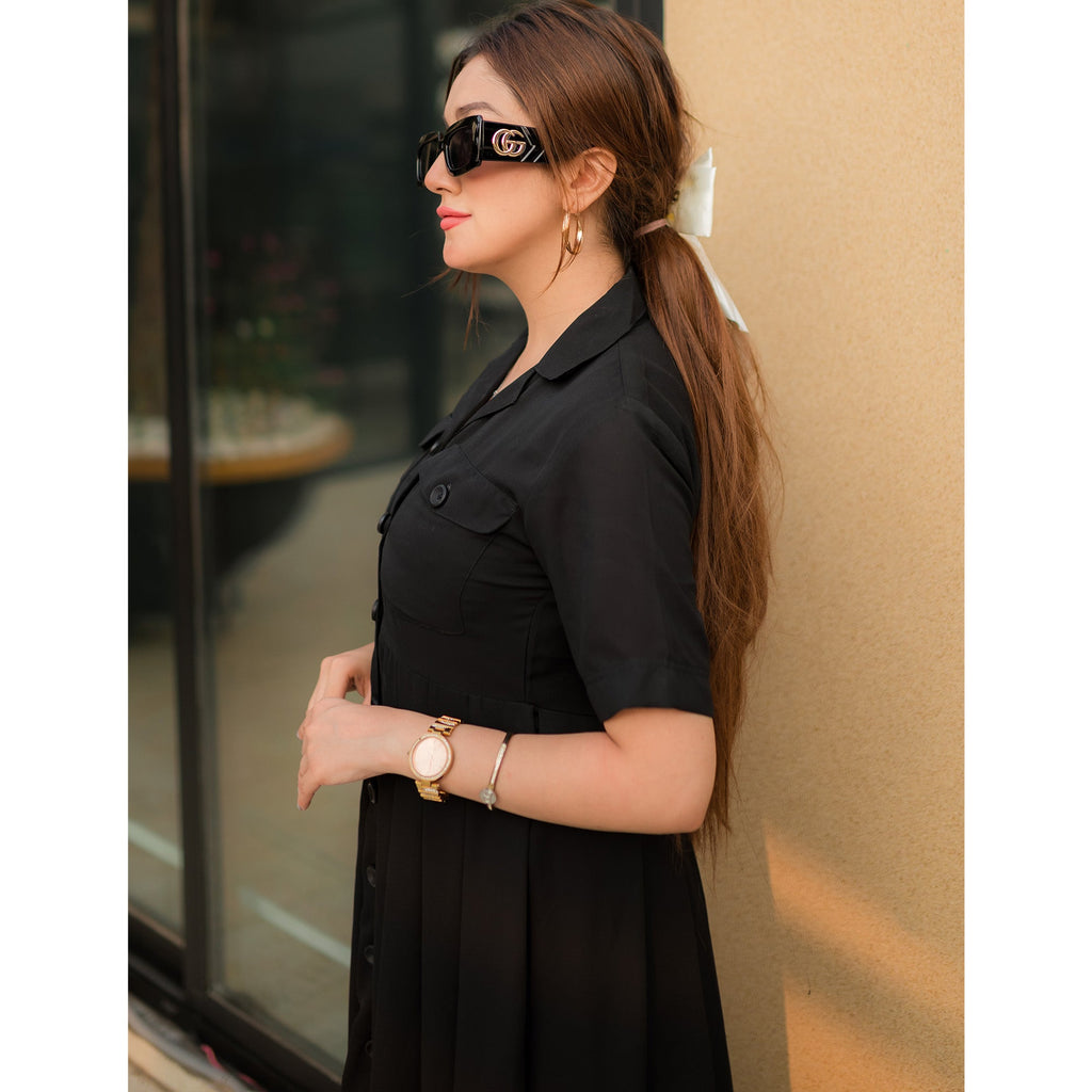 Formal maxi dress (black)