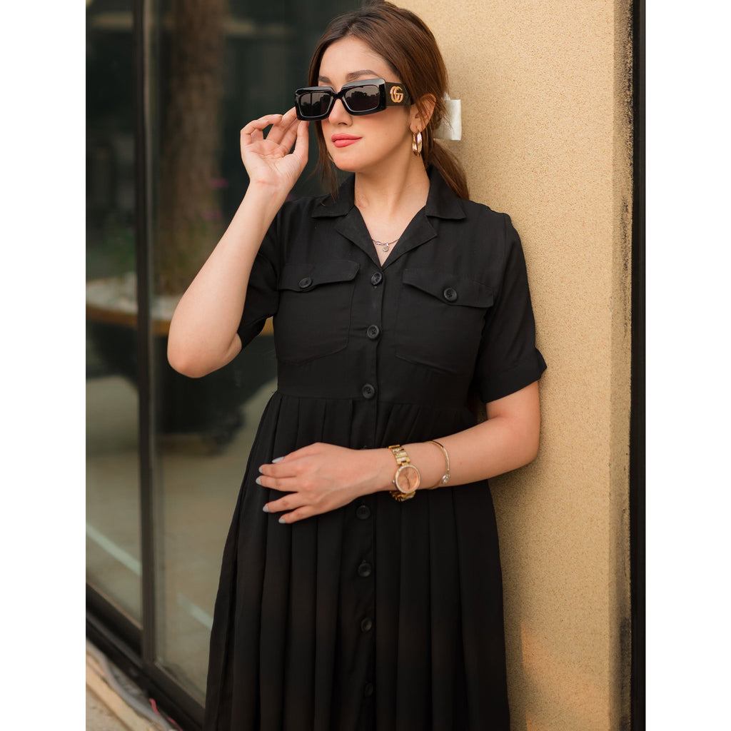 Formal maxi dress (black)