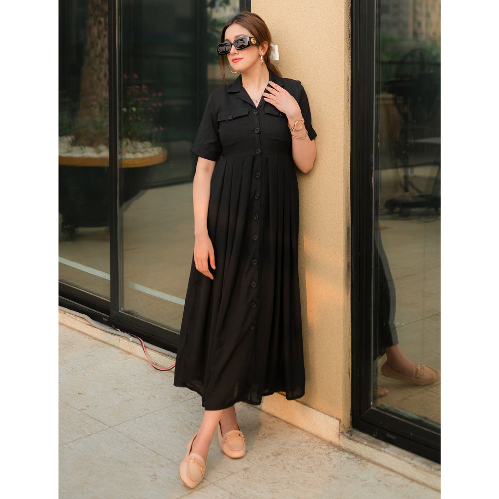 Formal maxi dress (black)