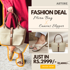 Summer Luxe Combo – Handbag + Canvas Slipper