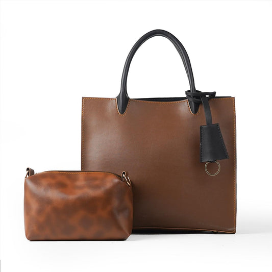 Pixel bag set of 2 brown