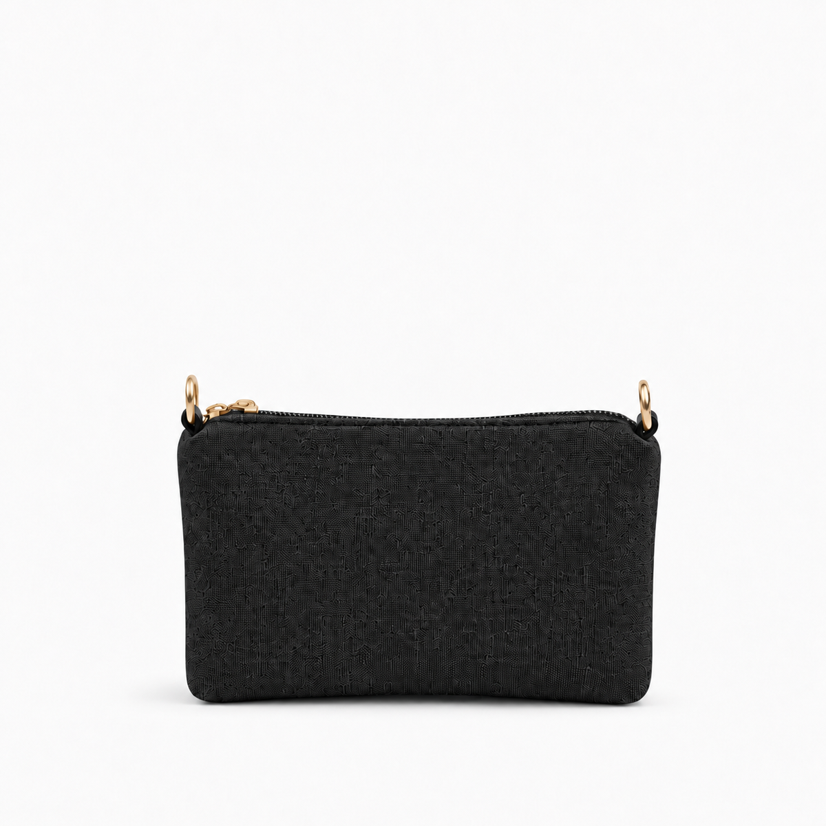 Canvas Classic Pouch Black With Black Strap