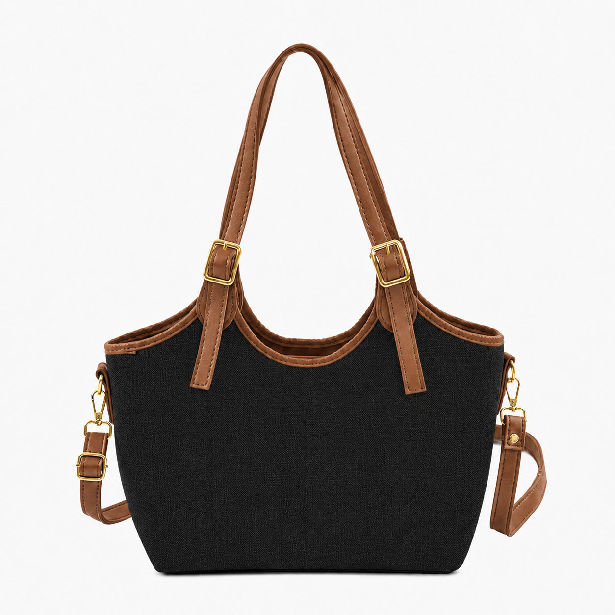 Bucket Canvas black & brown