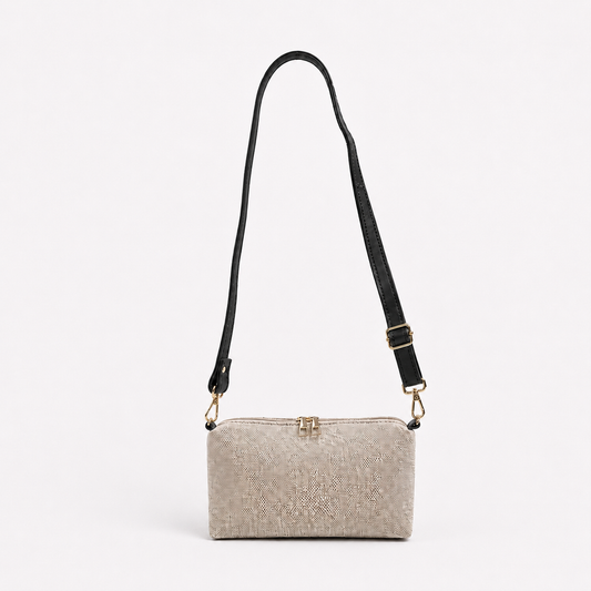 Canvas Classic Pouch Beige & Black