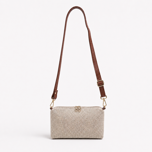 Canvas Classic Pouch Beige & Brown
