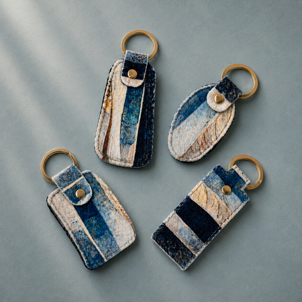 Ocean Canvas Keychains