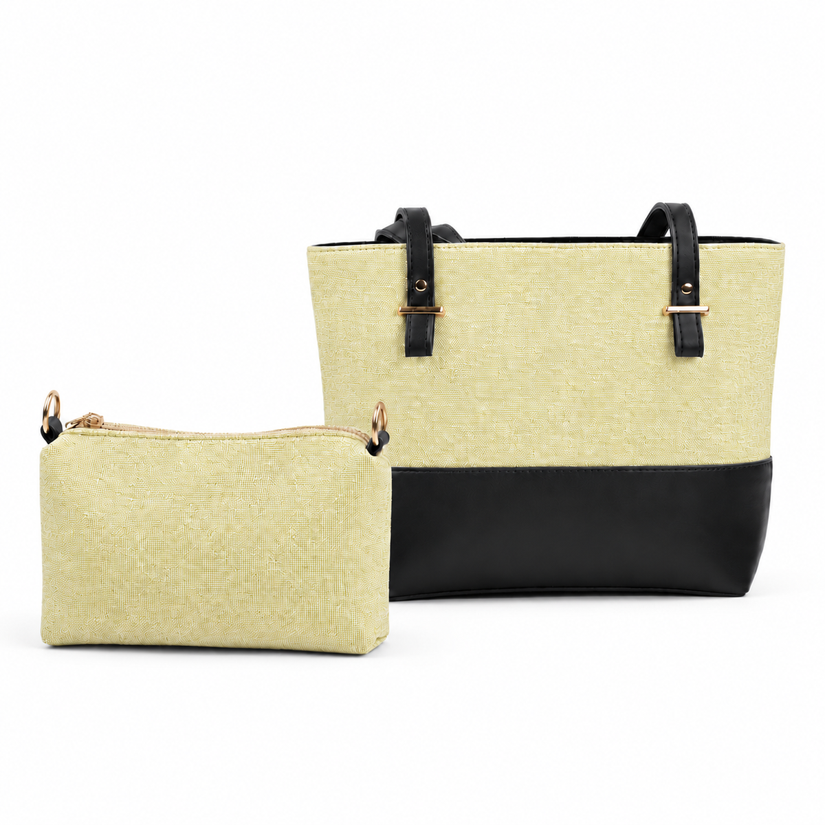 Canvas Classic Combo Tote set of 2 Boski & Black