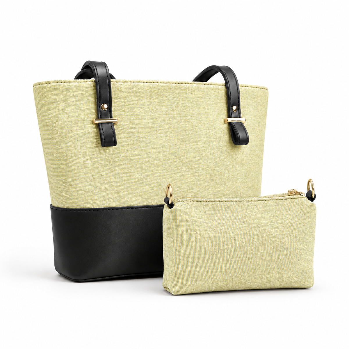 Canvas Classic Combo Tote set of 2 Boski & Black