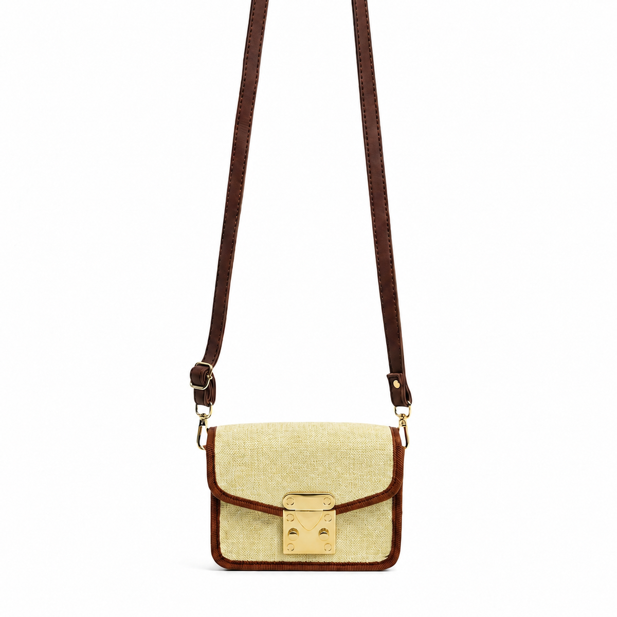 Mini Canvas CrossBody Bag Boski & Brown