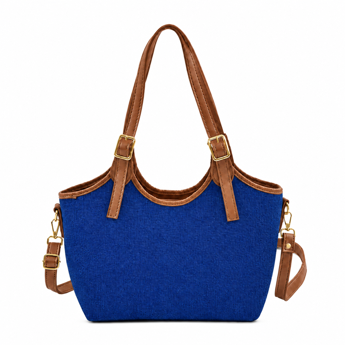 Bucket Canvas blue & brown