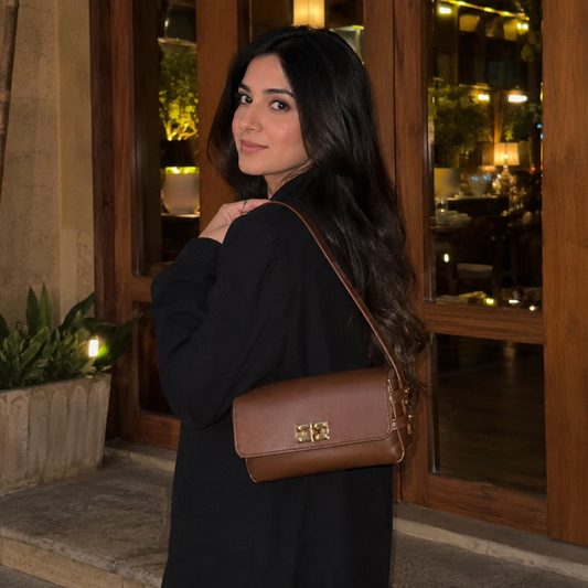 Lock & Go Crossbody Bag Brown