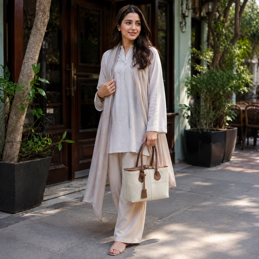 The Belted Canvas Tote