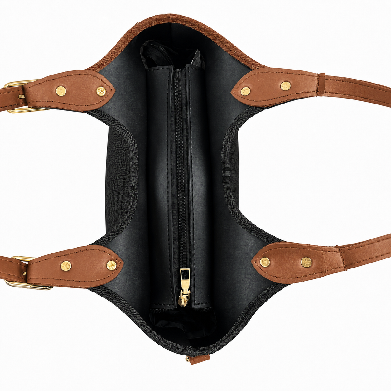 Bucket Canvas black & brown