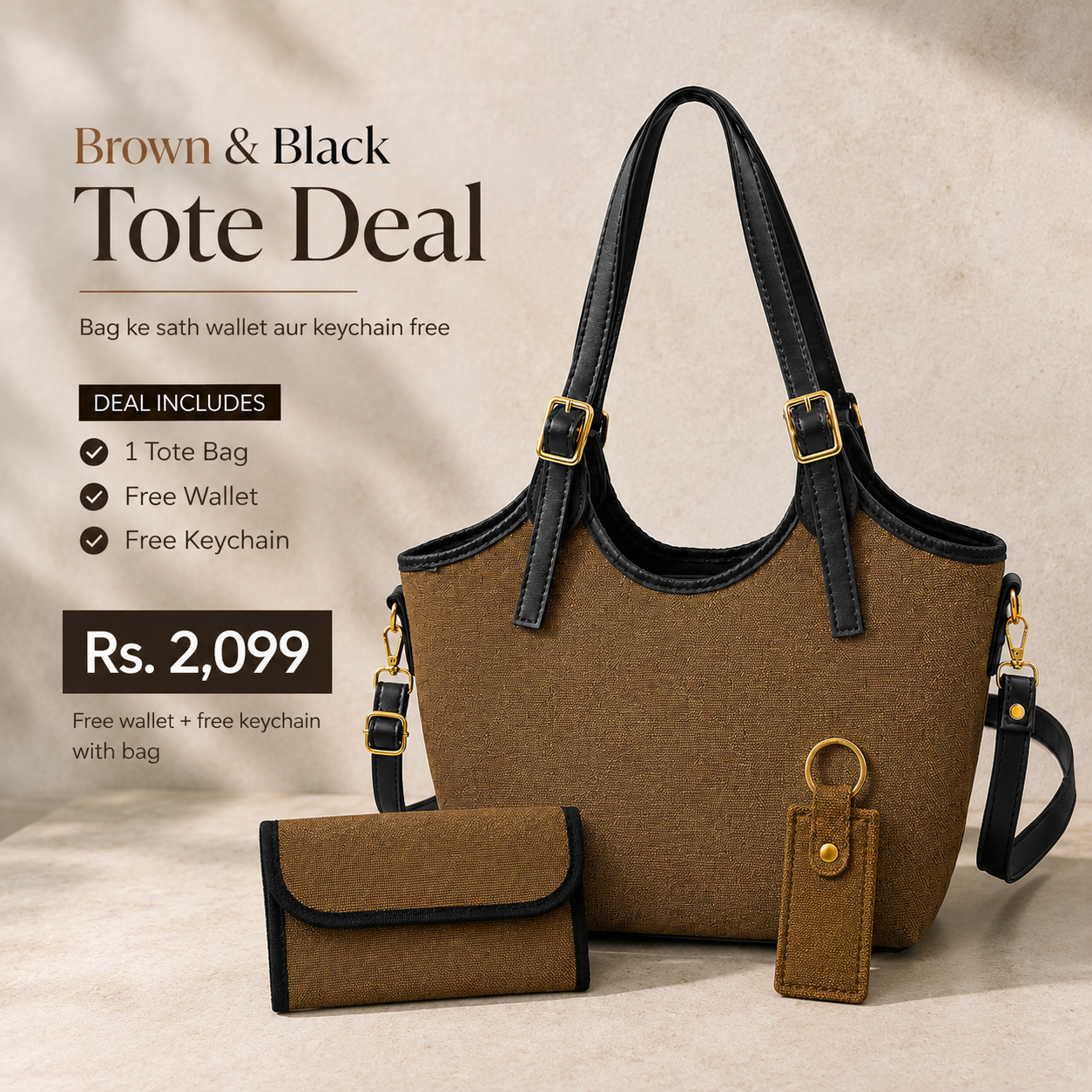 Bucket Canvas - Trio Deal Brown