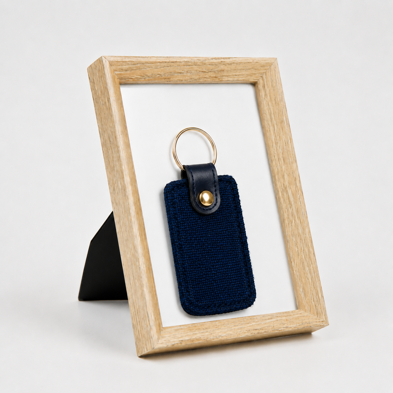 Canvas Rectangle Shape Keychain