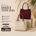 Premium Daily Tote Bag Canvas Deal