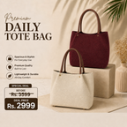 Premium Daily Tote Bag Canvas Deal