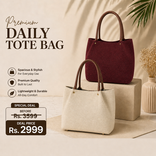 Premium Daily Tote Bag Canvas Deal