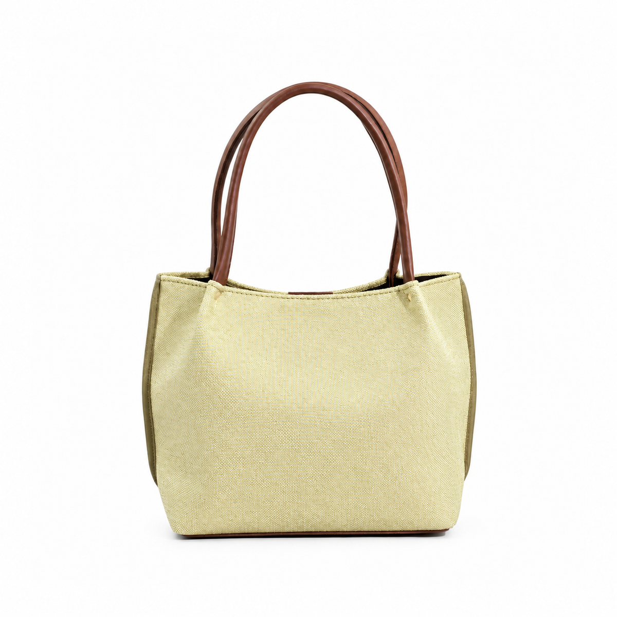 Daily Tote Canvas Bag - Premium Woven Fabric Boski & Brown