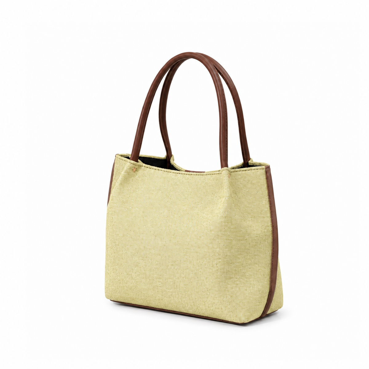 Daily Tote Canvas Bag - Premium Woven Fabric Boski & Brown