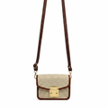 Mini Canvas CrossBody Bag Beige