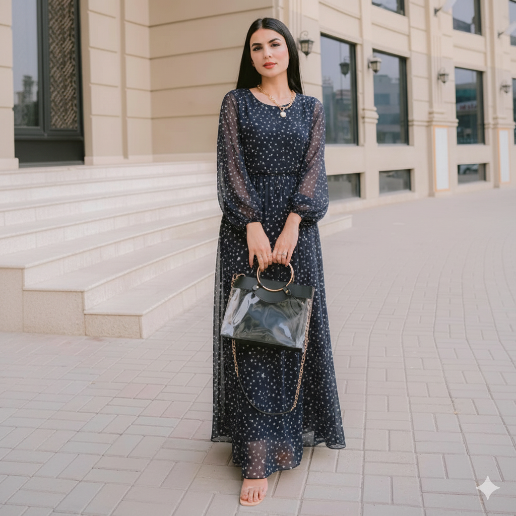 Empire maxi dress.