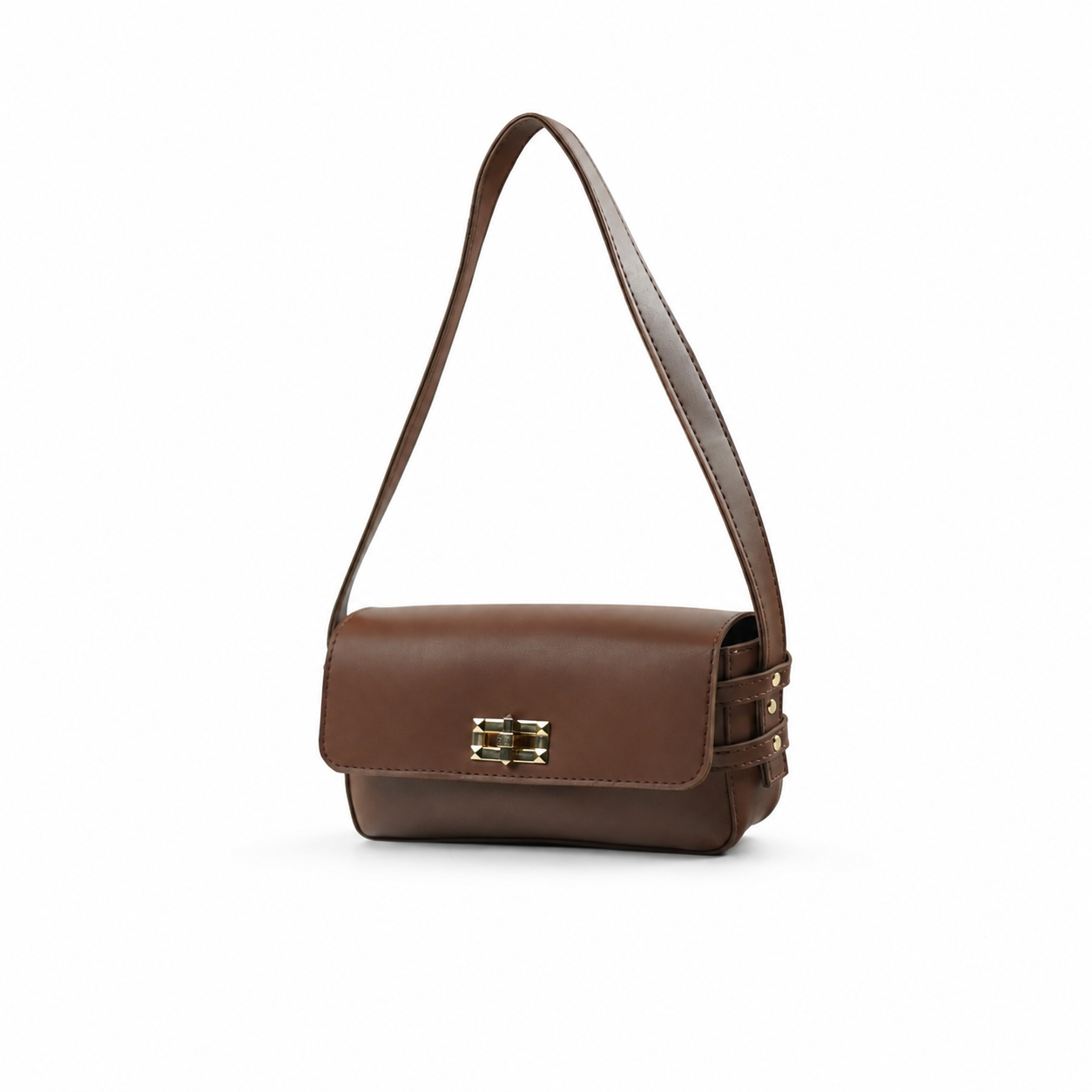 Lock & Go Crossbody Bag Brown