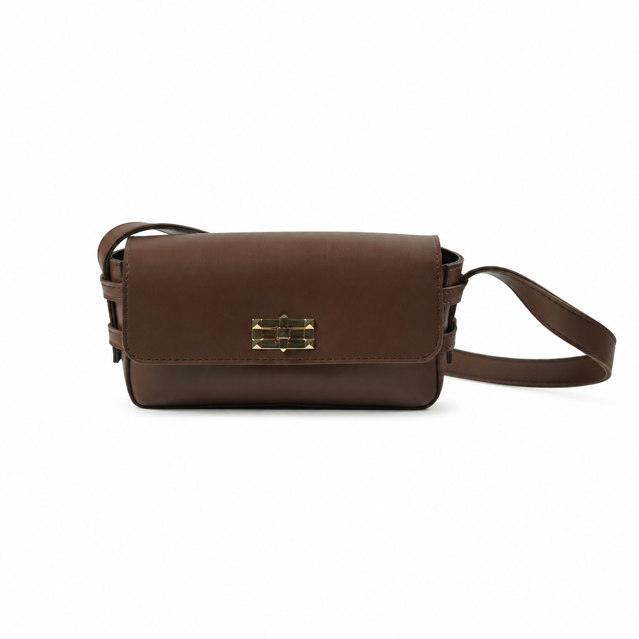 Lock & Go Crossbody Bag Brown