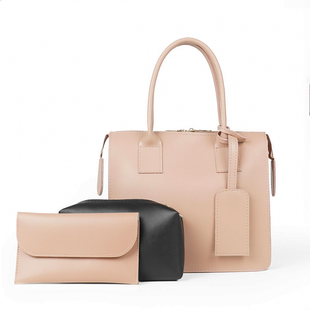 Clever set of 3 Bag peach