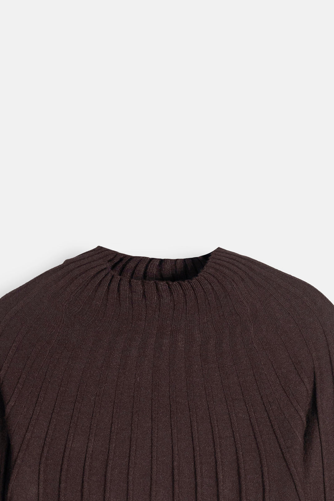 Ribbed Mock Neck Sweater