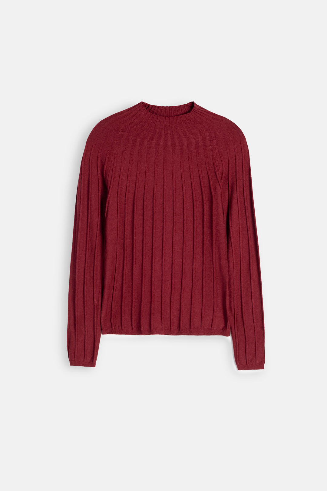 Ribbed Mock Neck Sweater