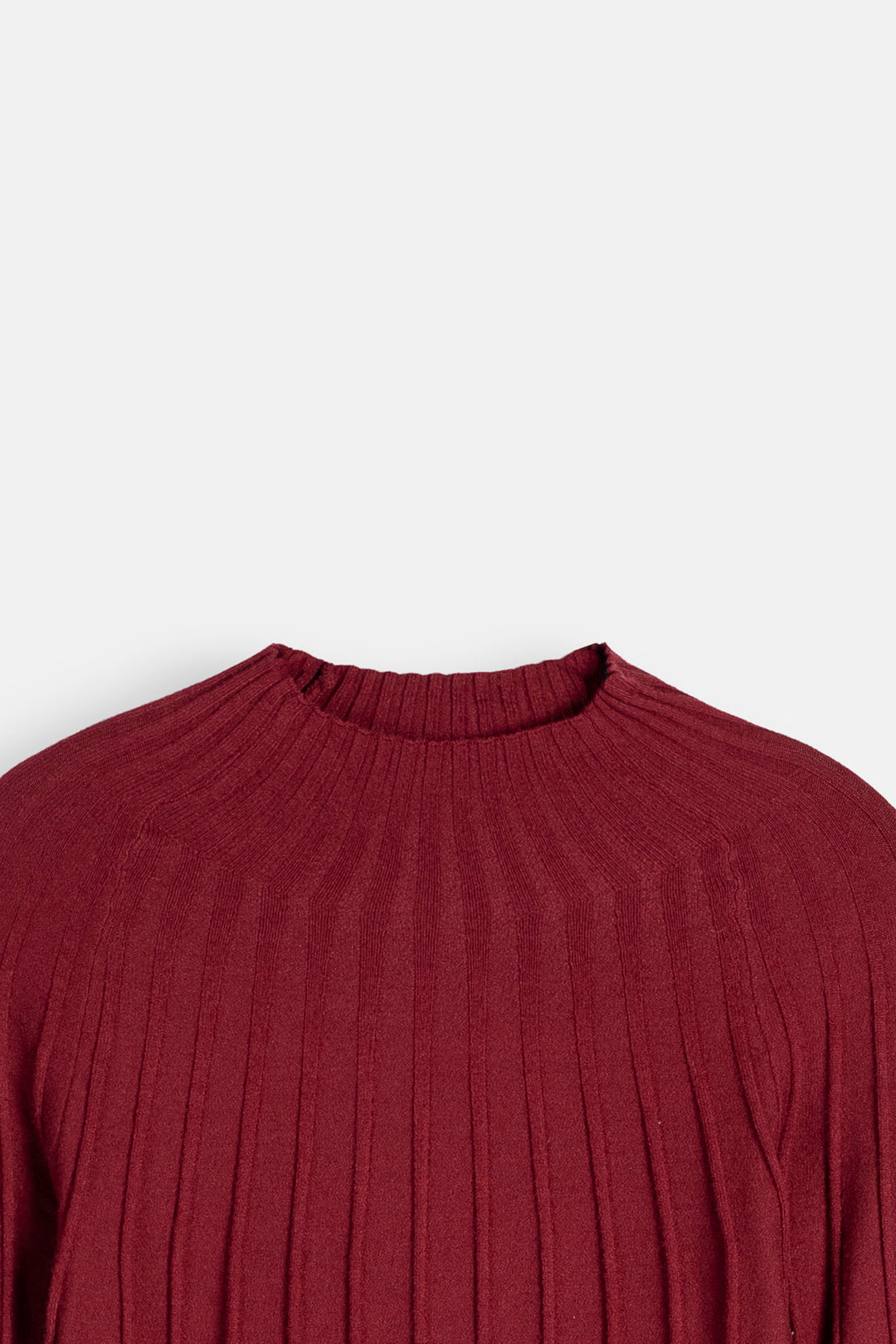 Ribbed Mock Neck Sweater