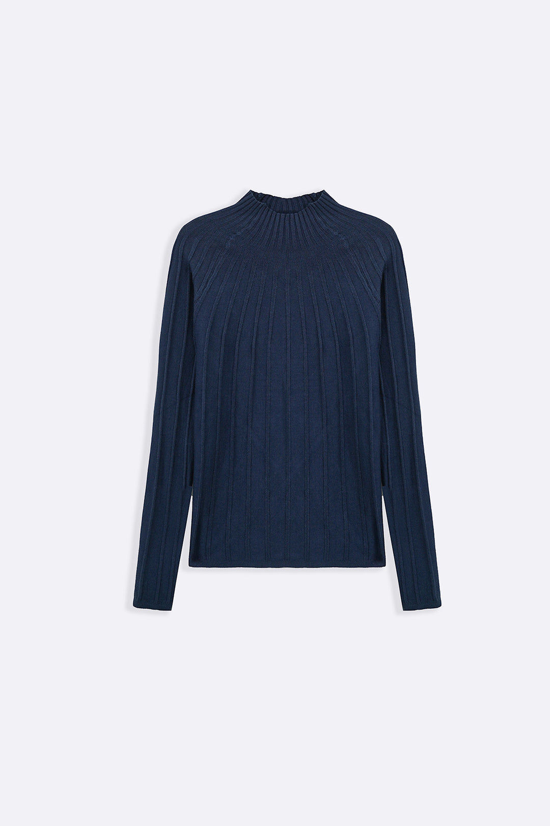 Ribbed Mock Neck Sweater