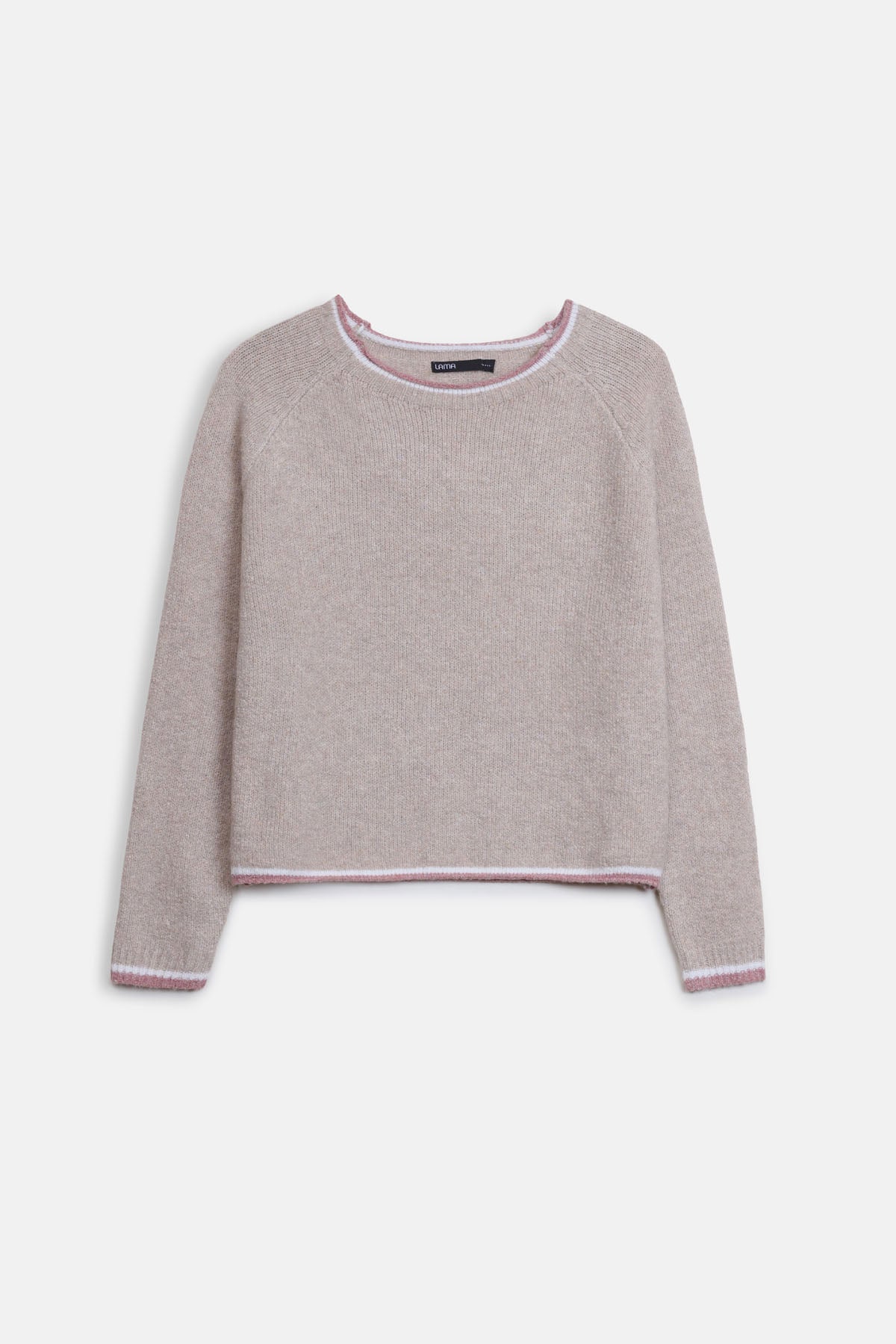 Contrast Trim Knit Sweater