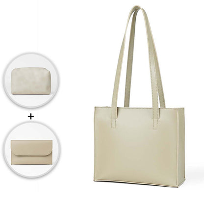 Rose bag set of 3 beige