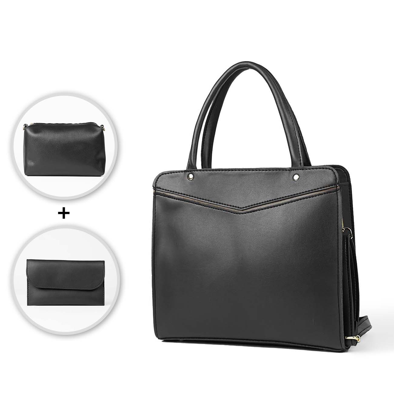 Smart set of 3 Bag black