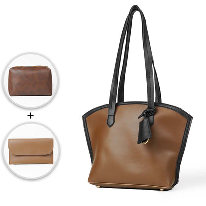 Flo bag  Set of 3 brown & black