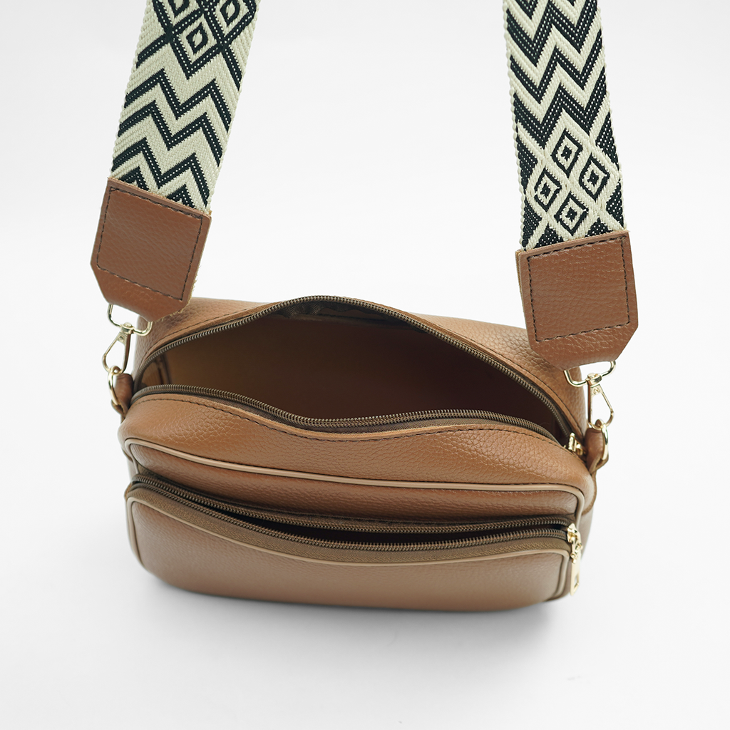 Messenger Shoulder Bag Brown