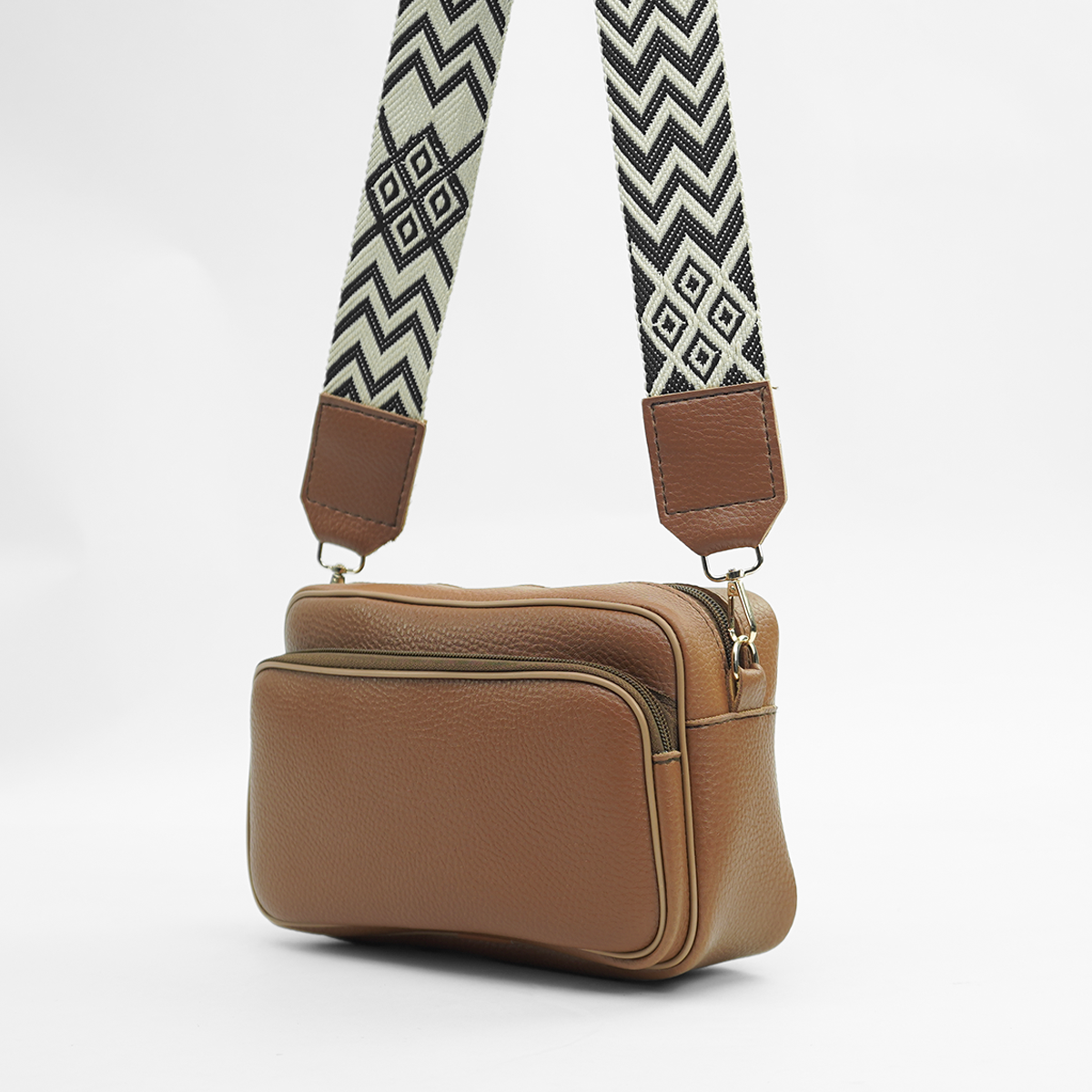 Messenger Shoulder Bag Brown