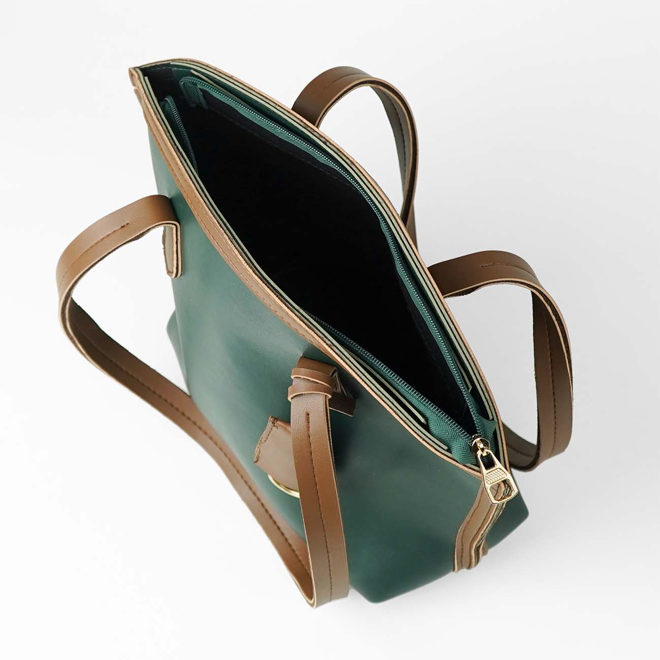 Flo bag green & brown