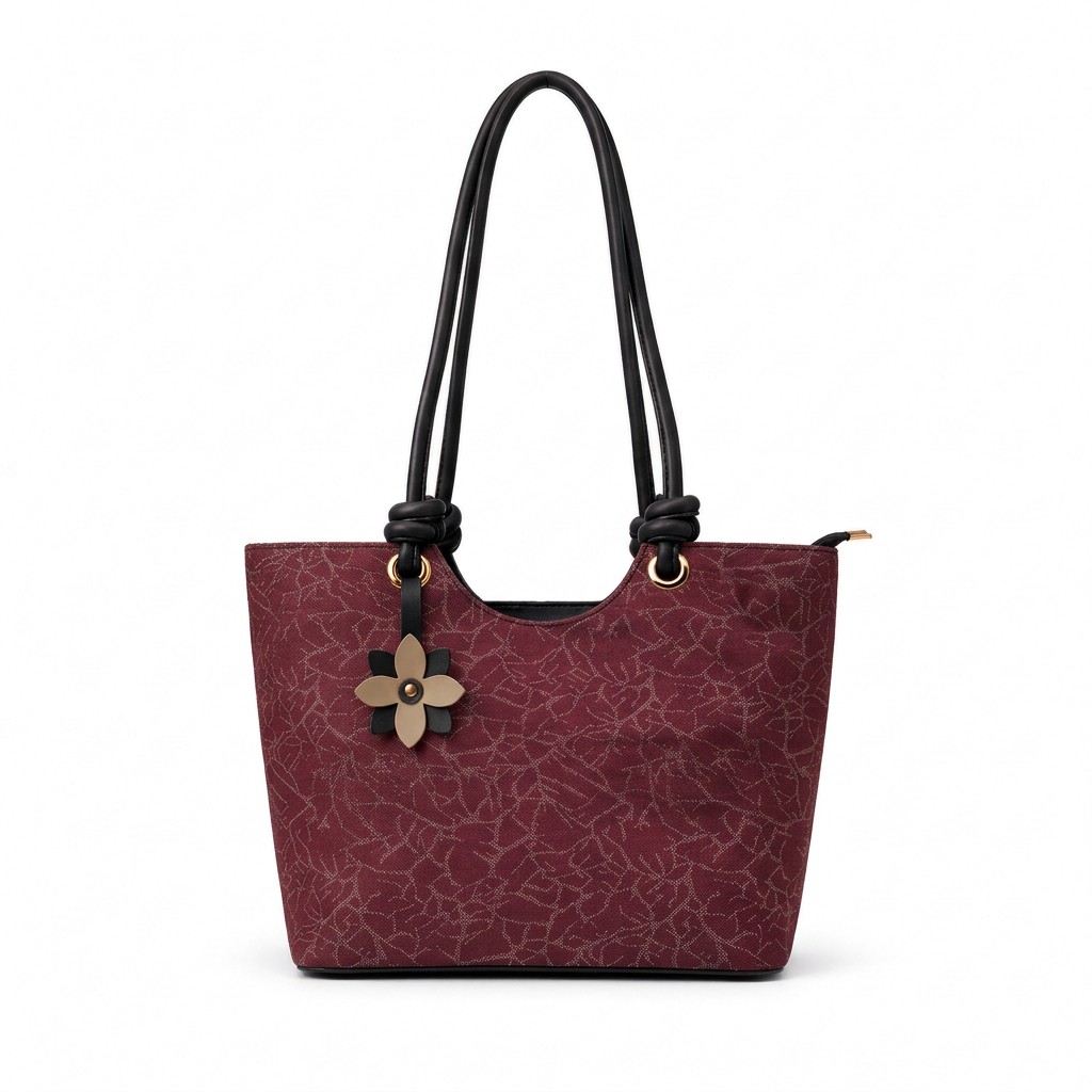 Knot Flower Tote black base view