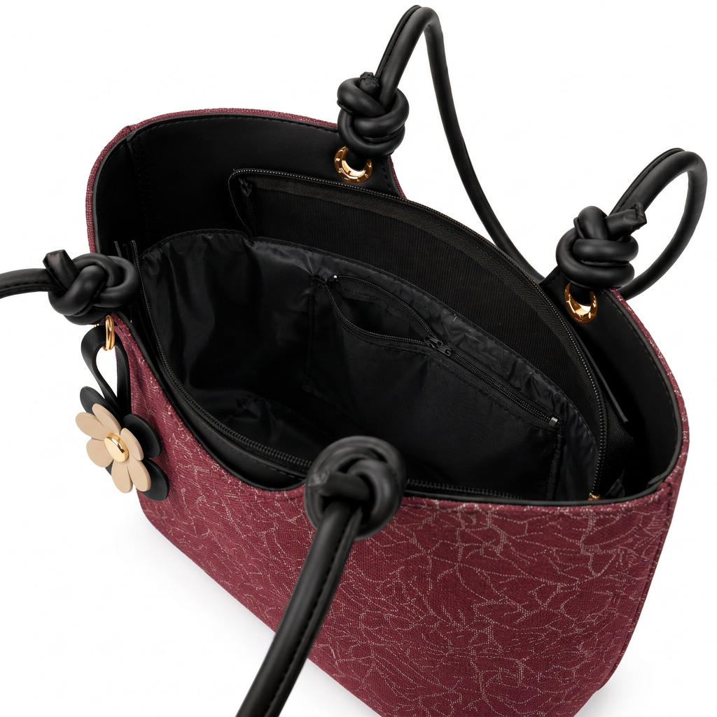 Knot Flower Tote top view