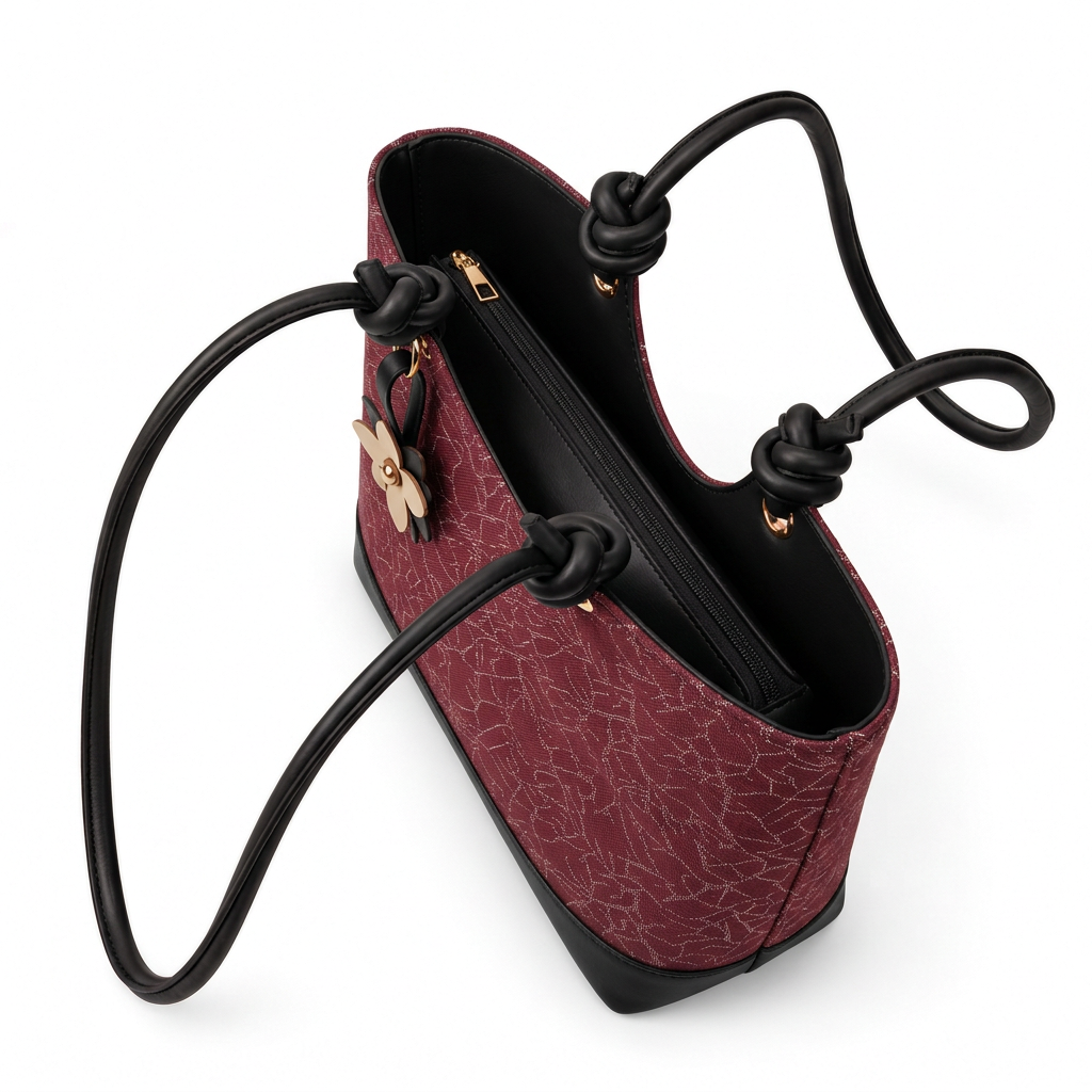 Knot Flower Tote interior view